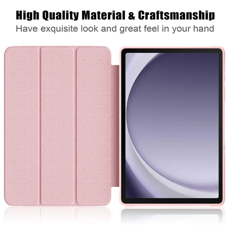 For Samsung Galaxy Tab A9+ x210 x216 Case Leather+TPU+Acrylic Tri-fold Stand Cover