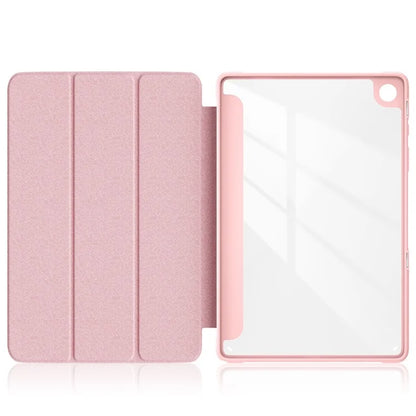 For Samsung Galaxy Tab A9+ x210 x216 Case Leather+TPU+Acrylic Tri-fold Stand Cover