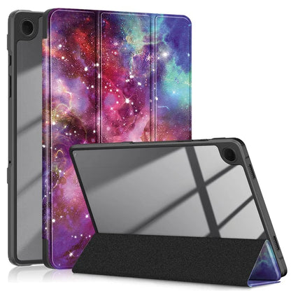 For Samsung Galaxy Tab A9+ x210 x216 Case Tri-fold Stand Pattern Printing Tablet Cover