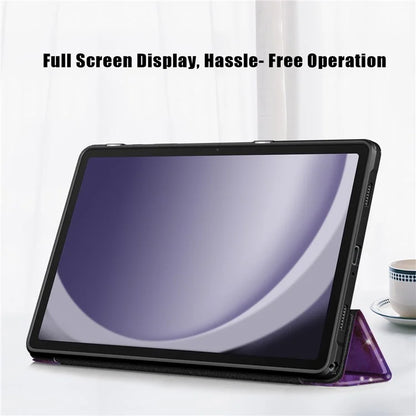 For Samsung Galaxy Tab A9+ x210 x216 Case Tri-fold Stand Pattern Printing Tablet Cover