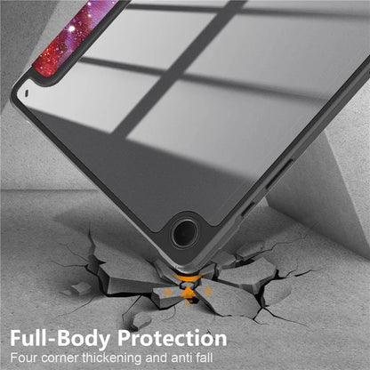 For Samsung Galaxy Tab A9+ x210 x216 Case Tri-fold Stand Pattern Printing Tablet Cover