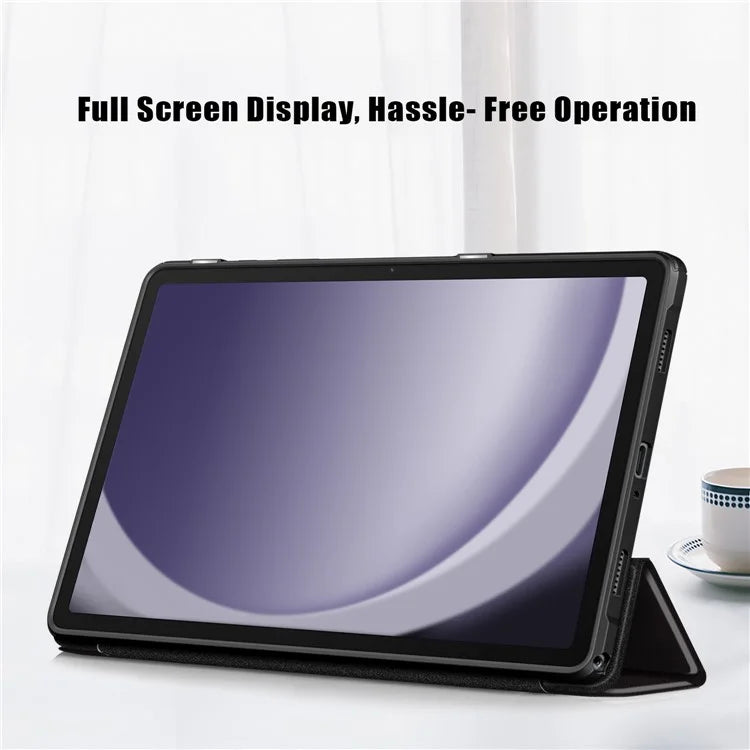 For Samsung Galaxy Tab A9+ x210 x216 Case Tri-fold Stand Pattern Printing Tablet Cover