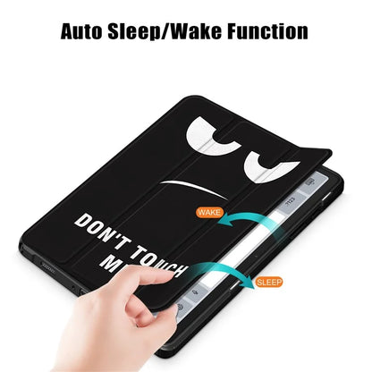For Samsung Galaxy Tab A9+ x210 x216 Case Tri-fold Stand Pattern Printing Tablet Cover