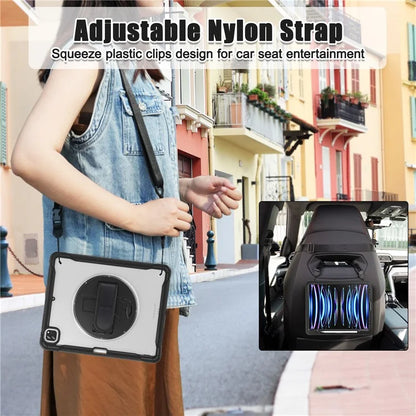 For iPad Pro 12.9 (2018) / (2020) / (2021) / (2022) Case Kickstand Tablet Cover with Shoulder Strap / Hand Strap