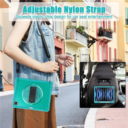 For iPad Pro 12.9 (2018) / (2020) / (2021) / (2022) Case Kickstand Tablet Cover with Shoulder Strap / Hand Strap