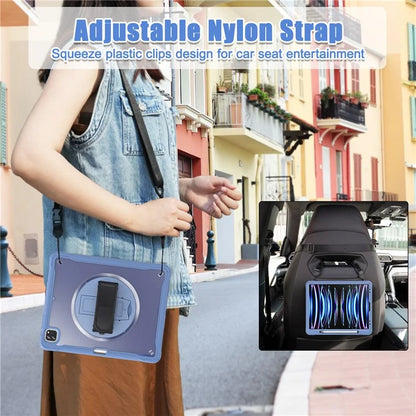 For iPad Pro 12.9 (2018) / (2020) / (2021) / (2022) Case Kickstand Tablet Cover with Shoulder Strap / Hand Strap