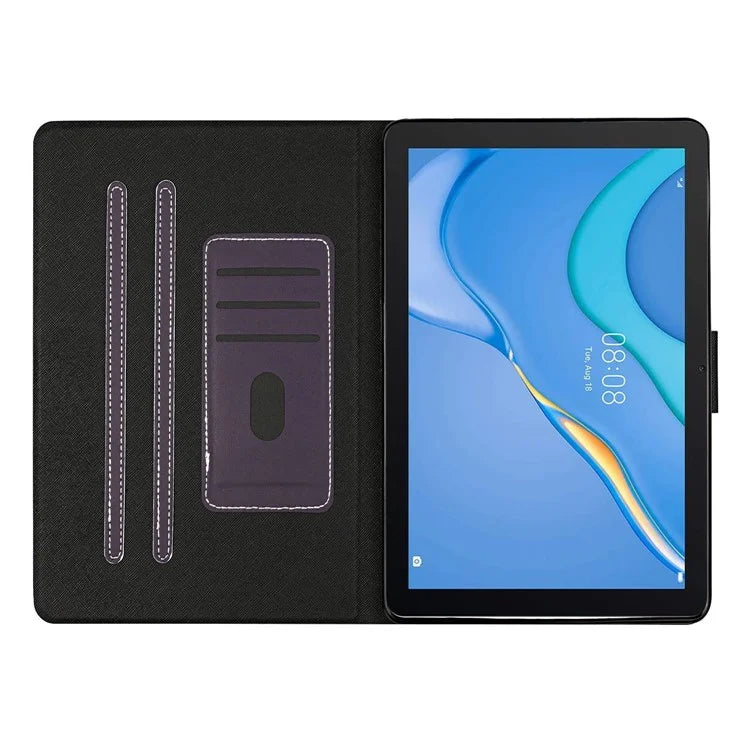For Samsung Galaxy Tab A9+ Dustproof Tablet Case Card Holder PU Leather Shell Cover