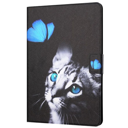 For Samsung Galaxy Tab A9+ Leather Case Card Holder Pattern Smart Tablet Cover