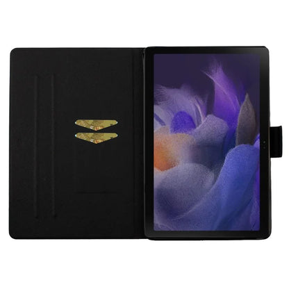 For Samsung Galaxy Tab A9+ Leather Case Card Holder Pattern Smart Tablet Cover