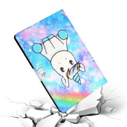 For Samsung Galaxy Tab A9+ Leather Case Card Holder Pattern Smart Tablet Cover
