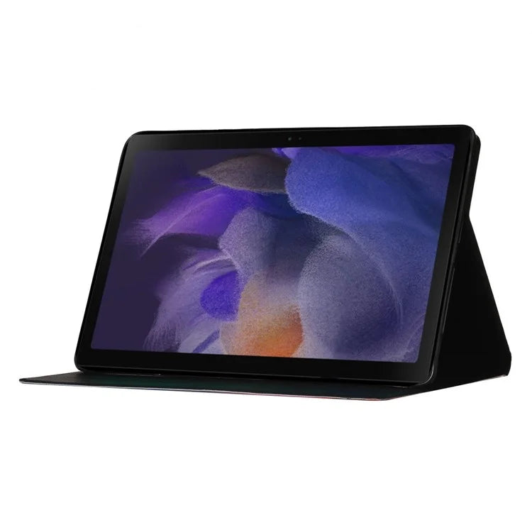 For Samsung Galaxy Tab A9+ Leather Case Card Holder Pattern Smart Tablet Cover