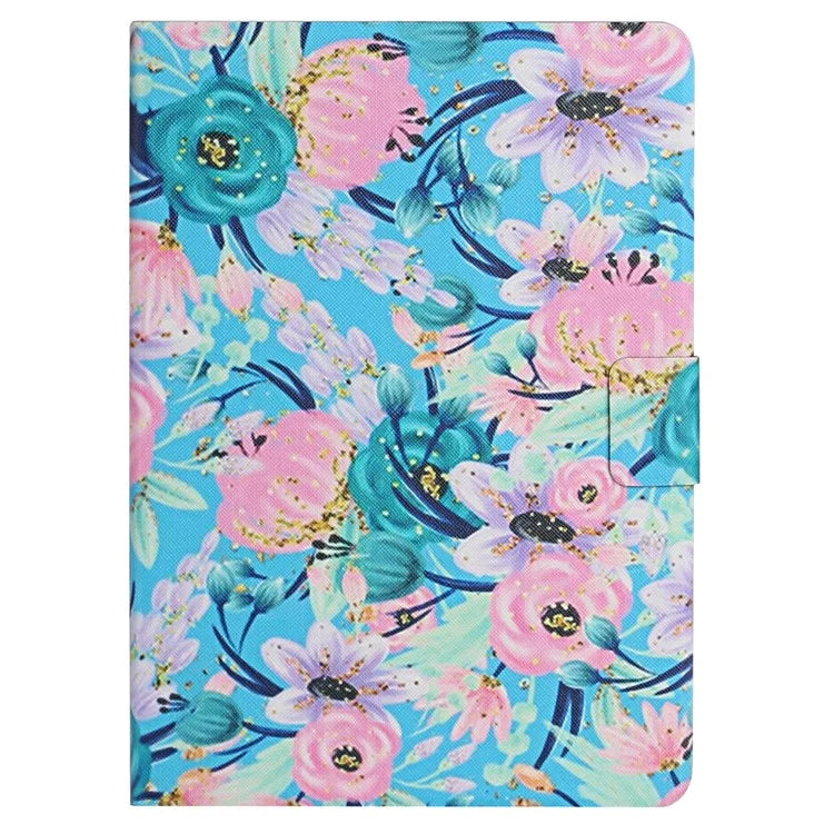 For Samsung Galaxy Tab A9+ Leather Case Card Holder Pattern Smart Tablet Cover