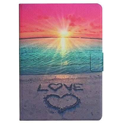 For Samsung Galaxy Tab A9+ Leather Case Card Holder Pattern Smart Tablet Cover