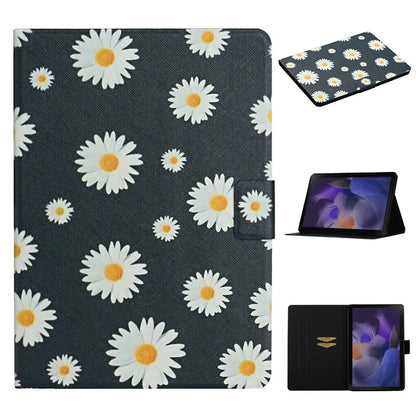 For Samsung Galaxy Tab A9+ Leather Case Card Holder Pattern Smart Tablet Cover