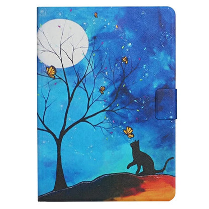 For Samsung Galaxy Tab A9+ Leather Case Card Holder Pattern Smart Tablet Cover