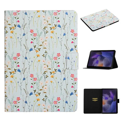 For Samsung Galaxy Tab A9+ Leather Case Card Holder Pattern Smart Tablet Cover
