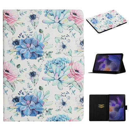 For Samsung Galaxy Tab A9+ Leather Case Card Holder Pattern Smart Tablet Cover