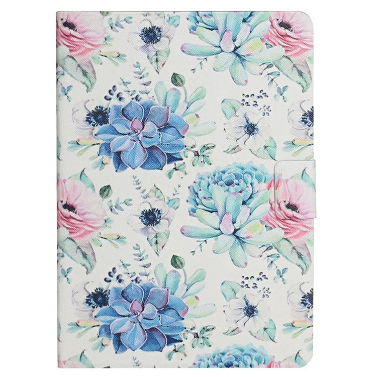 For Samsung Galaxy Tab A9+ Leather Case Card Holder Pattern Smart Tablet Cover