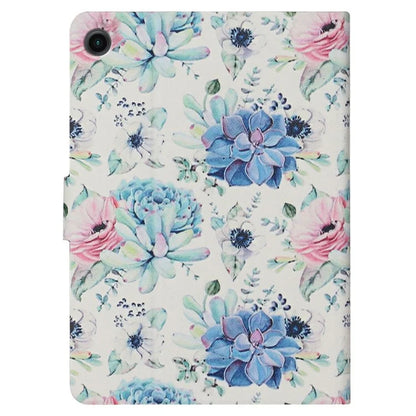 For Samsung Galaxy Tab A9+ Leather Case Card Holder Pattern Smart Tablet Cover