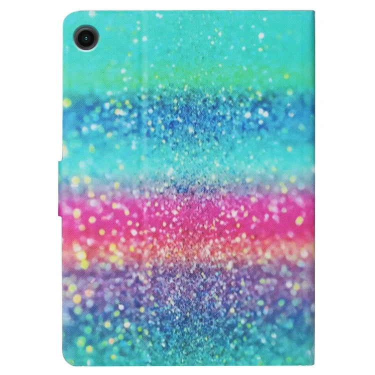 For Samsung Galaxy Tab A9+ Leather Case Card Holder Pattern Smart Tablet Cover