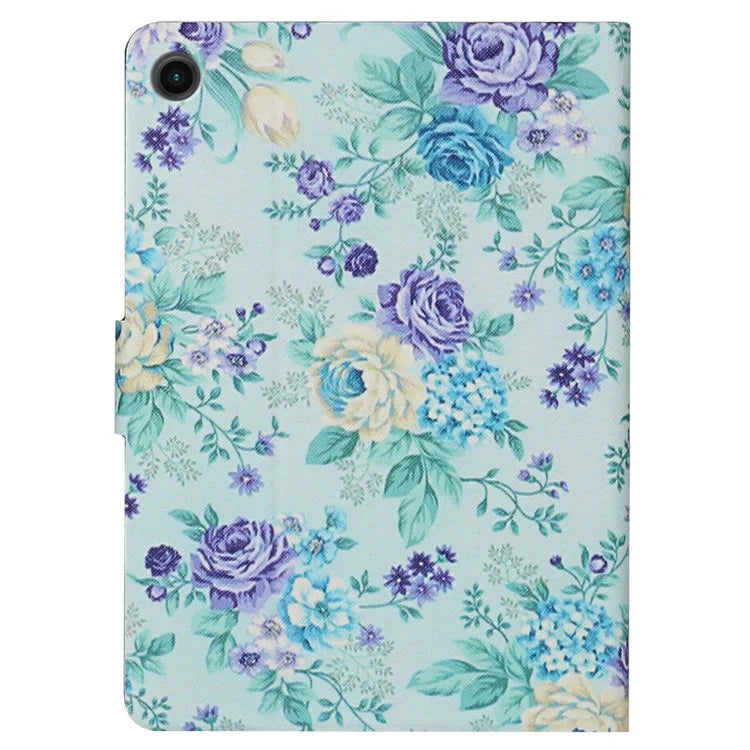 For Samsung Galaxy Tab A9+ Leather Case Card Holder Pattern Smart Tablet Cover