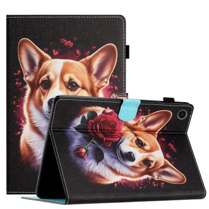 For Samsung Galaxy Tab A9+ Pattern Case Auto Sleep / Wake PU Leather Tablet Cover