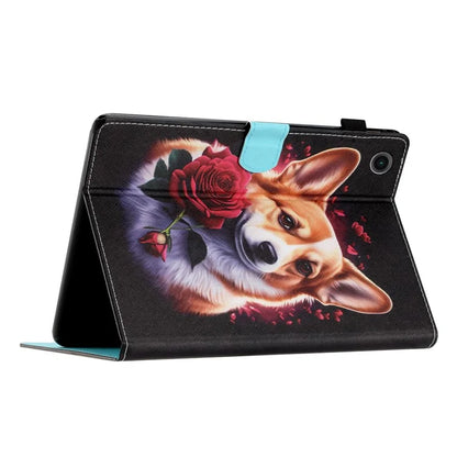 For Samsung Galaxy Tab A9+ Pattern Case Auto Sleep / Wake PU Leather Tablet Cover