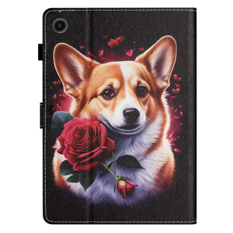 For Samsung Galaxy Tab A9+ Pattern Case Auto Sleep / Wake PU Leather Tablet Cover
