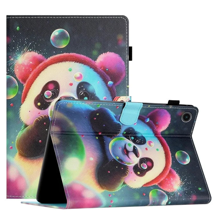 For Samsung Galaxy Tab A9+ Pattern Case Auto Sleep / Wake PU Leather Tablet Cover