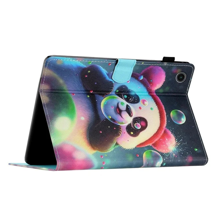 For Samsung Galaxy Tab A9+ Pattern Case Auto Sleep / Wake PU Leather Tablet Cover