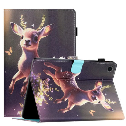 For Samsung Galaxy Tab A9+ Pattern Case Auto Sleep / Wake PU Leather Tablet Cover