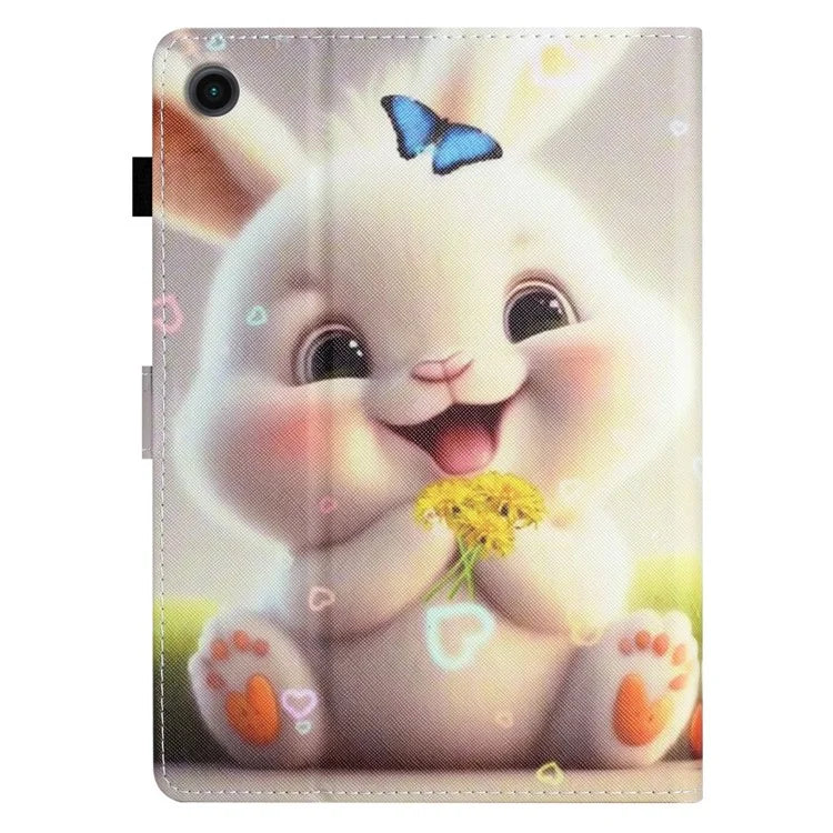 For Samsung Galaxy Tab A9+ Pattern Case Auto Sleep / Wake PU Leather Tablet Cover