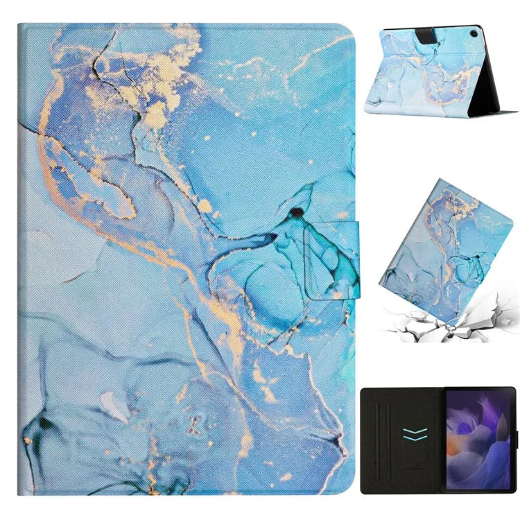 For Samsung Galaxy Tab A9+ PU Leather Stand Cover Pattern Printing Tablet Case