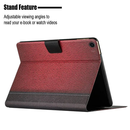 For Samsung Galaxy Tab A9+ PU Leather Stand Cover Pattern Printing Tablet Case