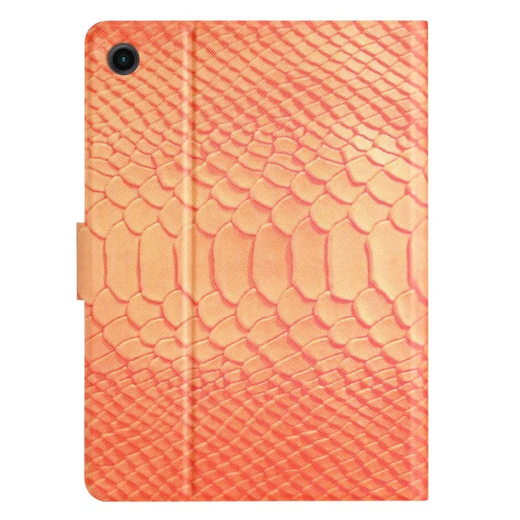 For Samsung Galaxy Tab A9+ PU Leather Stand Cover Pattern Printing Tablet Case Crocodile Pattern