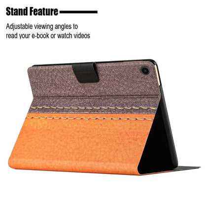 For Samsung Galaxy Tab A9 Pattern Folio Case Smart PU Leather Tablet Cover