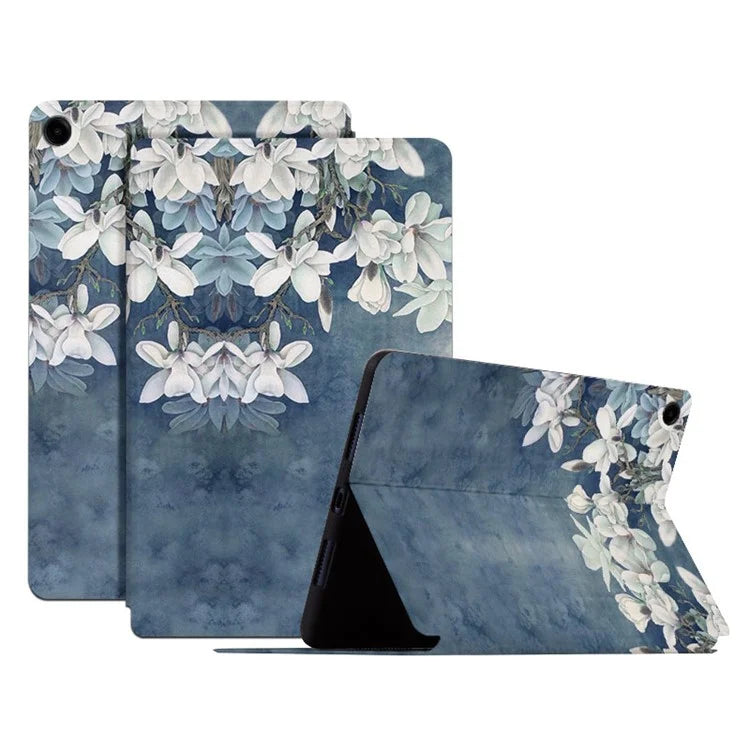 For Samsung Galaxy Tab A9+ PU Leather Case Pattern Printing Smart Tablet Cover