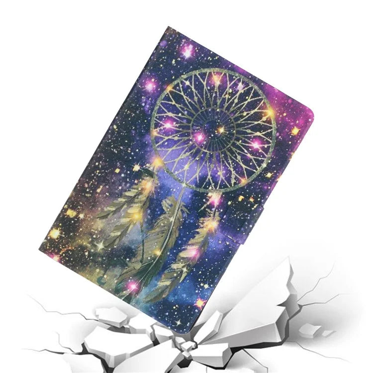 For Samsung Galaxy Tab A9 Case Card Holder Pattern Tablet Cover