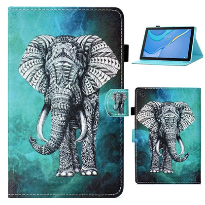 For Samsung Galaxy Tab A9 Case Pattern Printing Stitching Leather Tablet Cover