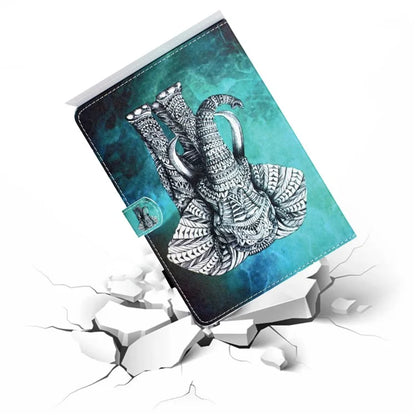 For Samsung Galaxy Tab A9 Case Pattern Printing Stitching Leather Tablet Cover
