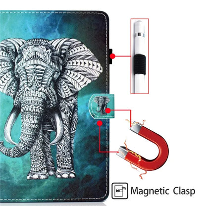 For Samsung Galaxy Tab A9 Case Pattern Printing Stitching Leather Tablet Cover