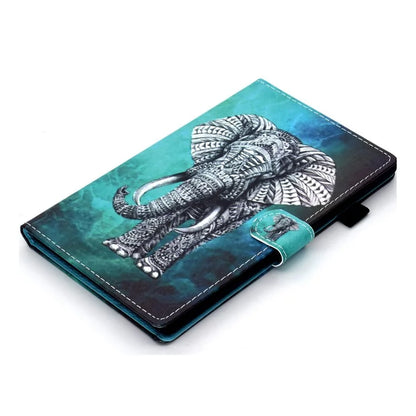 For Samsung Galaxy Tab A9 Case Pattern Printing Stitching Leather Tablet Cover
