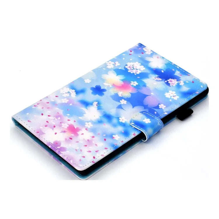 For Samsung Galaxy Tab A9 Case Pattern Printing Stitching Leather Tablet Cover