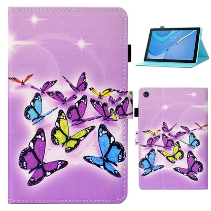 For Samsung Galaxy Tab A9 Case Pattern Printing Stitching Leather Tablet Cover