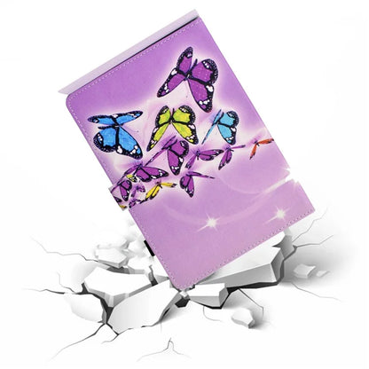 For Samsung Galaxy Tab A9 Case Pattern Printing Stitching Leather Tablet Cover