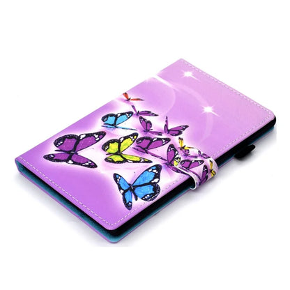 For Samsung Galaxy Tab A9 Case Pattern Printing Stitching Leather Tablet Cover