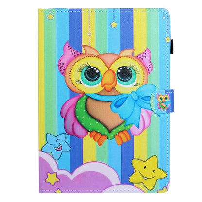 For Samsung Galaxy Tab A9 Case Pattern Stitching PU Leather Card Slots Tablet Cover