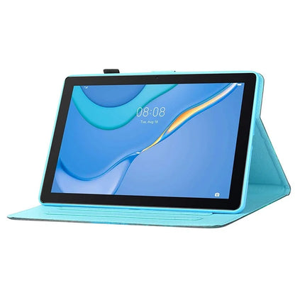 For Samsung Galaxy Tab A9 Case Pattern Stitching PU Leather Card Slots Tablet Cover