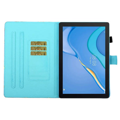 For Samsung Galaxy Tab A9+ Case Pattern Printing Tablet Cover with Card Holder