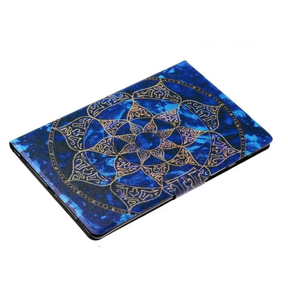 For Samsung Galaxy Tab A9+ Case Pattern Printing Card Slots Tablet Cover